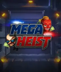 Step into the thrilling world of Mega Heist slot by Relax Gaming, featuring mischievous characters ready to undertake a bank heist. This image portrays the drama of the heist with its dynamic logo and a shadowy vault backdrop. Ideal for players looking for a heist adventure, offering a captivating gaming experience. 